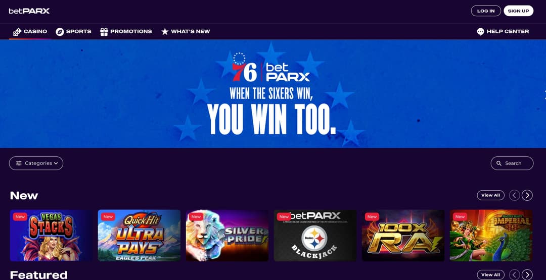 betParx home page.JPG